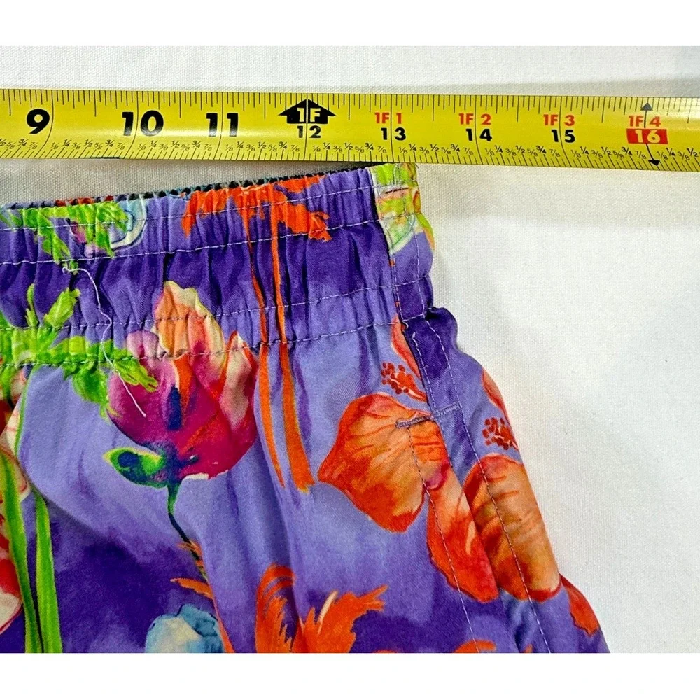 Trunks Surf & Swim Co Men's Small Purple Floral Swim Trunks